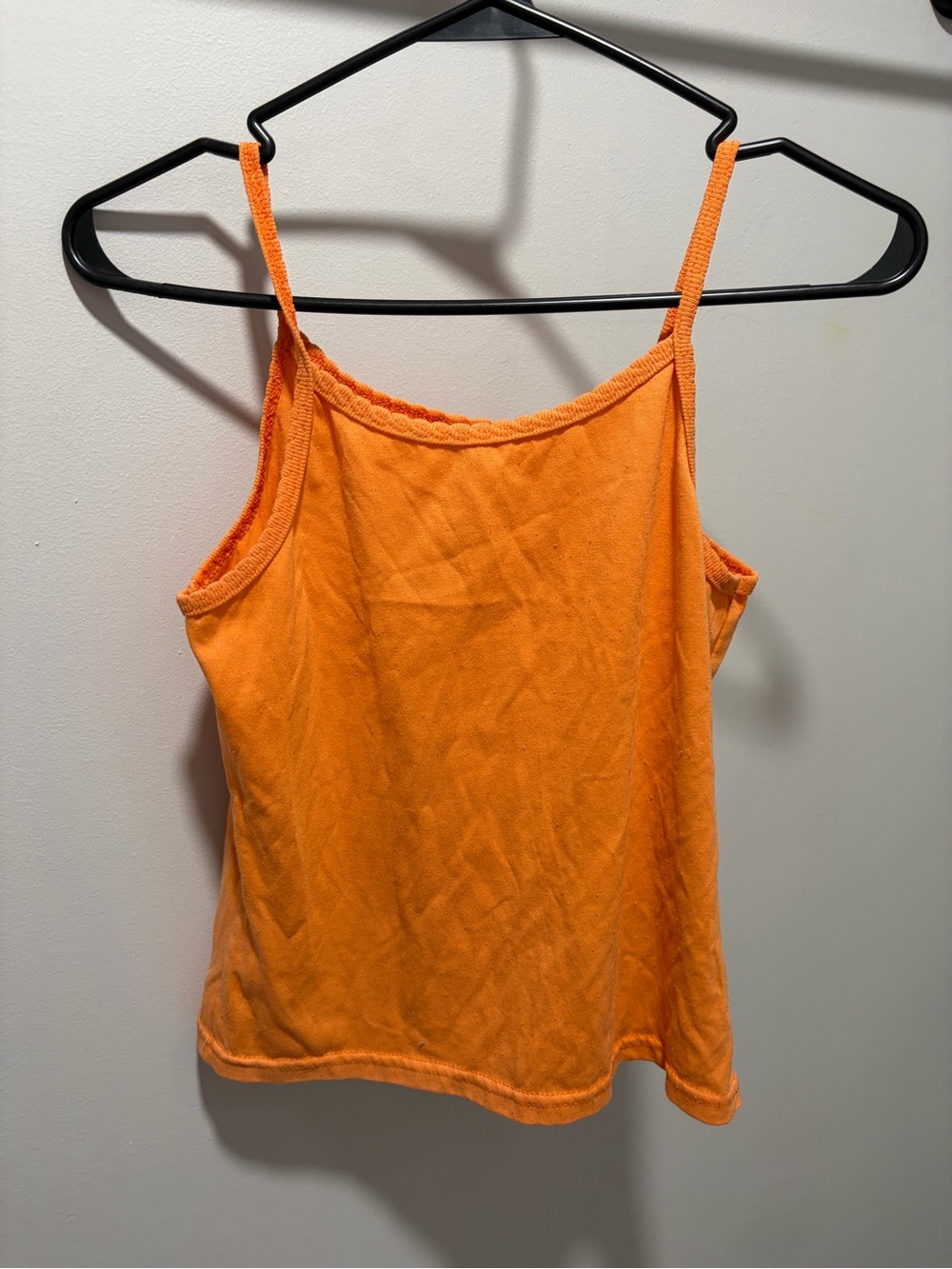 Men’s Orange Tank Top - Classic Spaghetti Strap